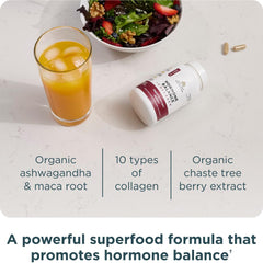 Ancient Nutrition ashwagandha extract visual highlight for hormone balance support.