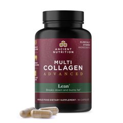 Bottle of Ancient Nutrition Multi Collagen Advanced Lean with Probiotics 90-count