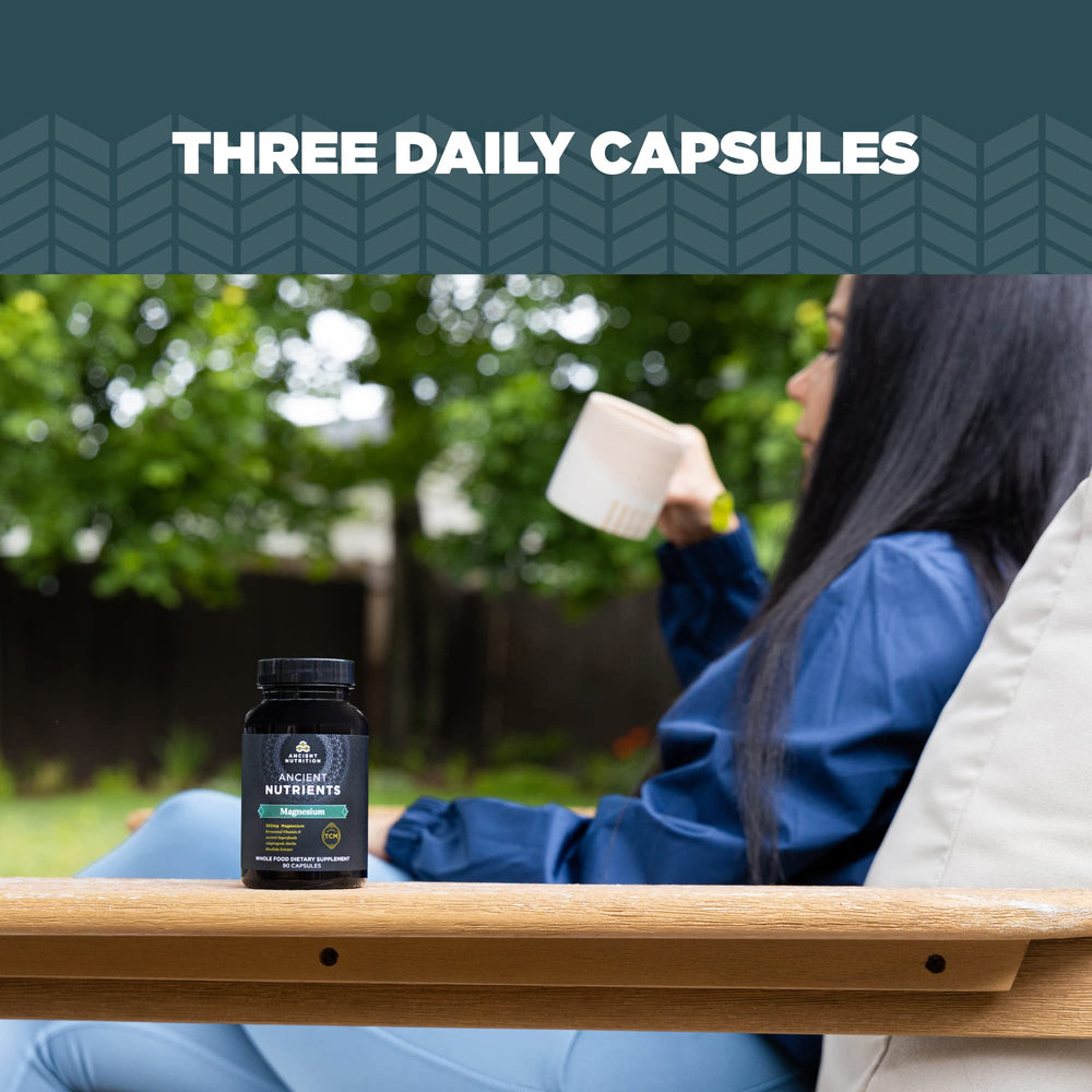 Paleo and keto friendly magnesium supplement lifestyle shot