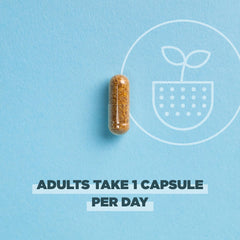 Ingredients and probiotic strains on packaging