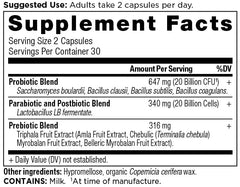 Ancient Nutrition SBO Probiotic Trinity capsules ready for daily gut balance.