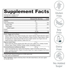 Ancient Nutrition SuperGreens smoothie blend highlights probiotic support for daily greens