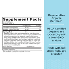 Ancient Nutrition SuperVeggies capsules pack showing convenient probiotic greens for daily wellness.