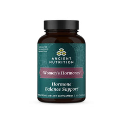 Bottle of Ancient Nutrition Women's Hormones capsules, 60 count