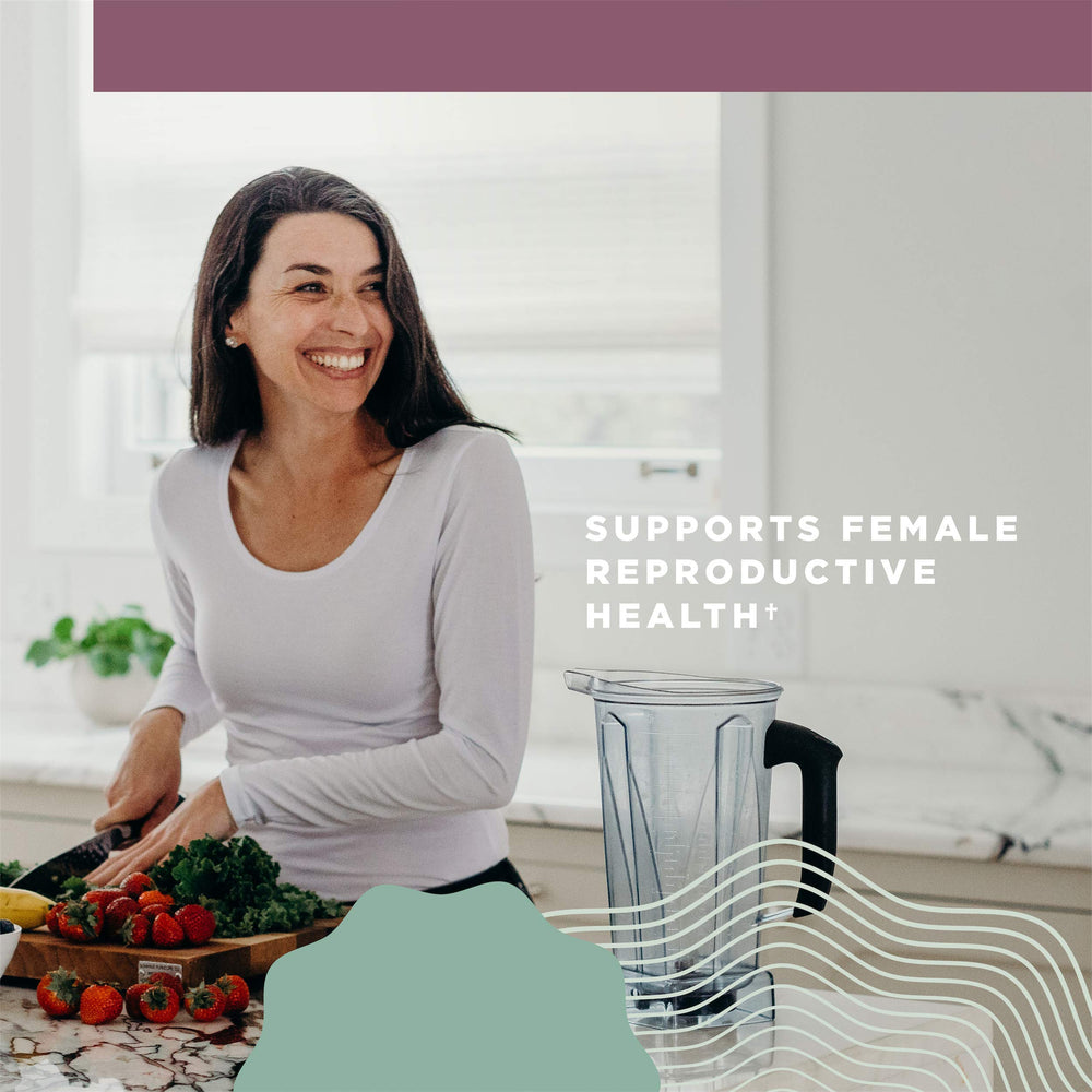 Gluten free badge on Women's Hormones packaging