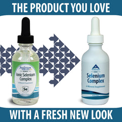 Liquid selenium drops bottle with calibrated dropper