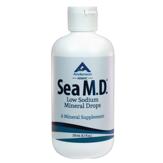 Anderson Sea M.D. Concentrated Trace Mineral Drops bottle with label