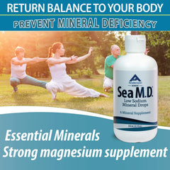Anderson Sea M.D. drops bottle displayed with dropper on white background