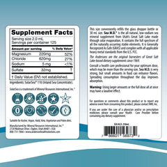 Remineralized water presentation using Anderson Sea M.D. drops