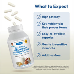 Ingredients and nutrient list for Andrew Lessman Calcium Magnesium Intensive Care 1000 capsules