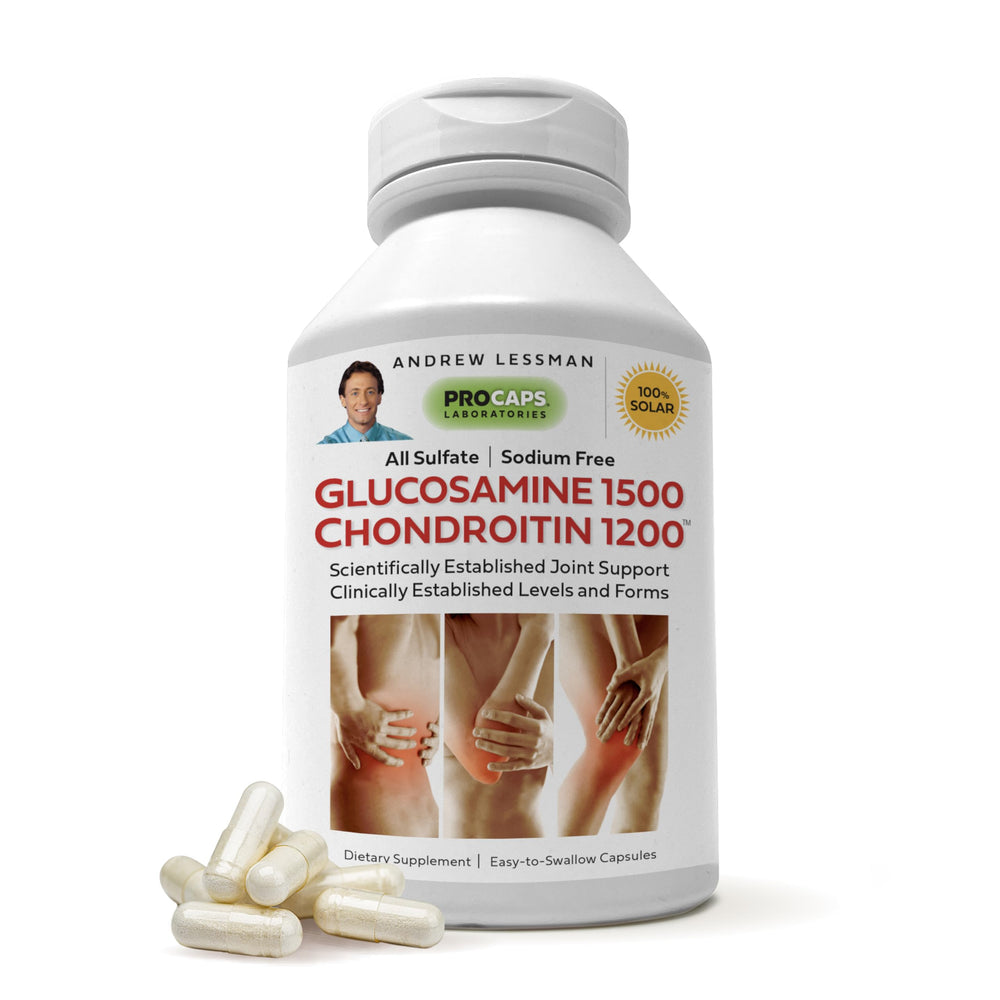 Product hero image: Andrew Lessman Glucosamine 1500 + Chondroitin 1200mg – 75 capsules, 100% sulfate form