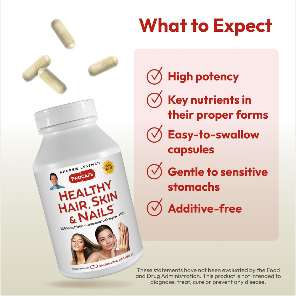 Biotin supplement capsule close-up