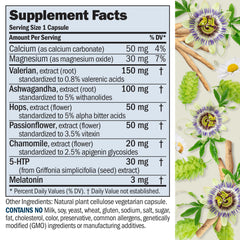 Close-up of NightTime bottle highlighting 3 mg melatonin