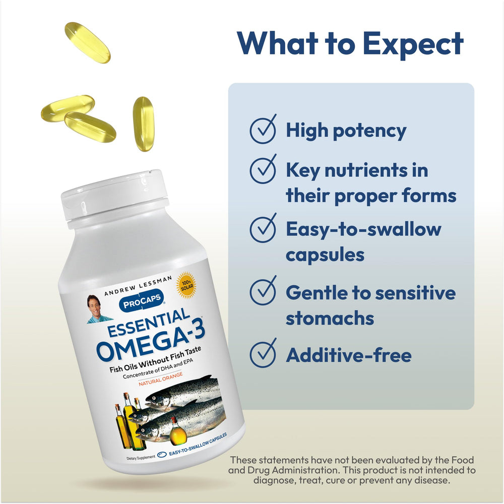 Product image highlighting ultra-pure omega-3 potency