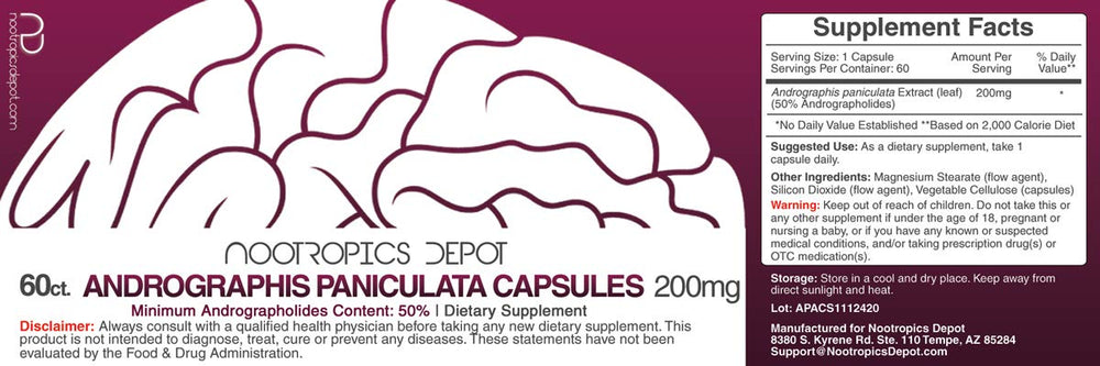 Product label highlighting immune function, cellular function, and inflammation support