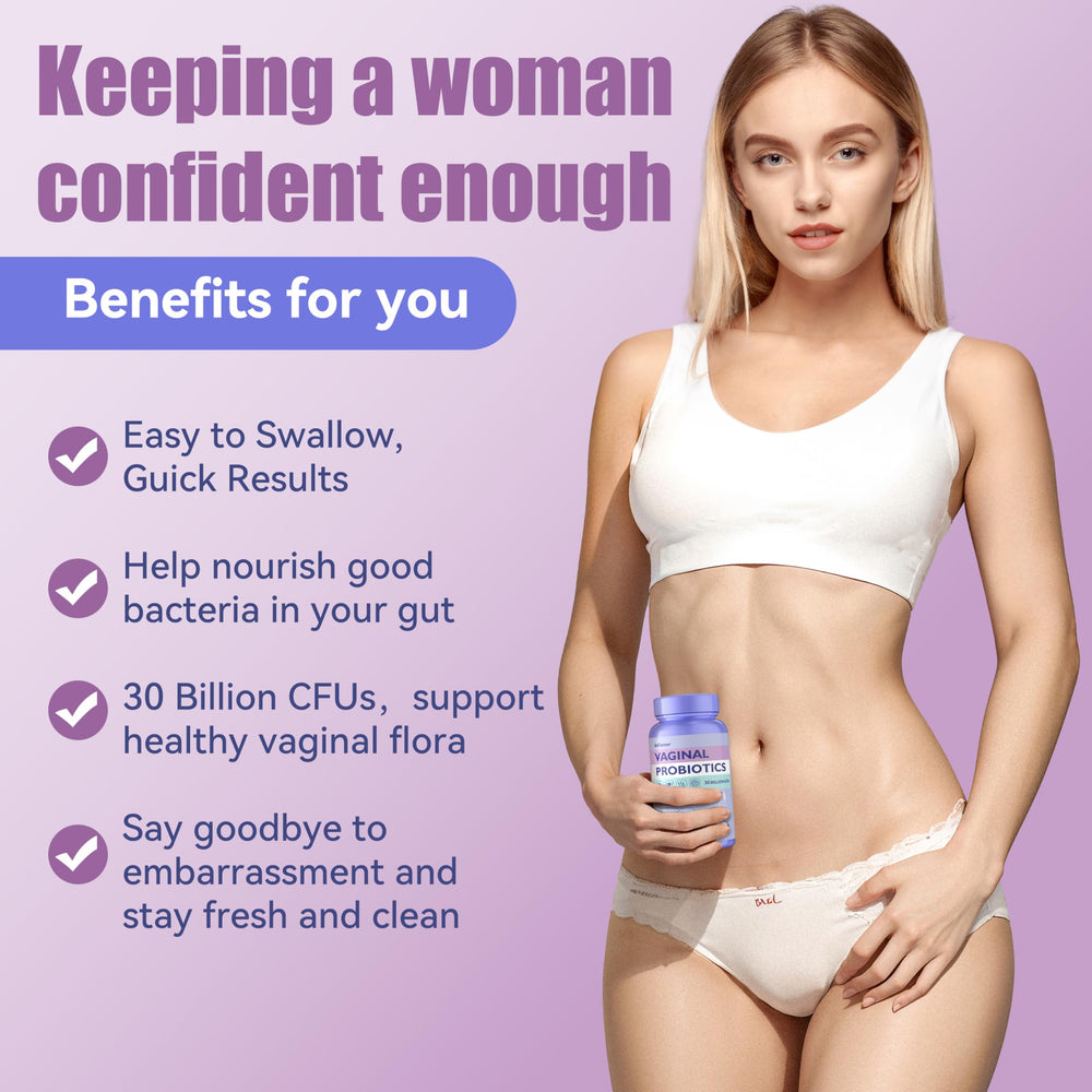 Concept image of vaginal pH balance and healthy flora