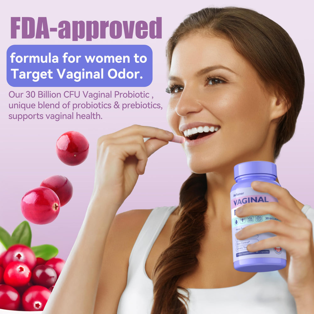 Made in USA packaging of AnFamer Vaginal Probiotics