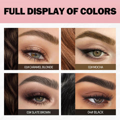Anglicolor Mocha brow brush tip for precise line work