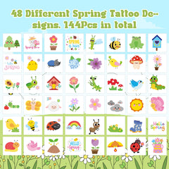 ANGOLIO ladybug spring tattoo brings cute charm to pencil cases and bottles.
