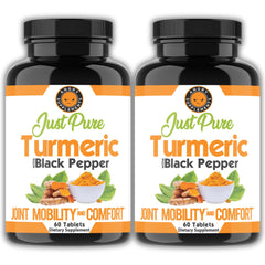 Angry Supplements Just Pure Turmeric Root with Black Pepper 2-pack front view
