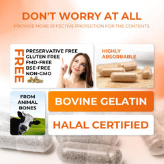Gluten-free and non-GMO empty capsules