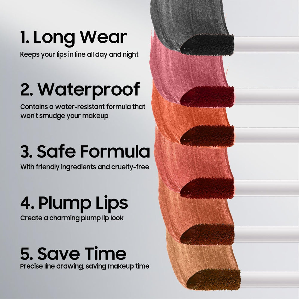 Anguishil Lip Stain peel-off steps illustrating removal process