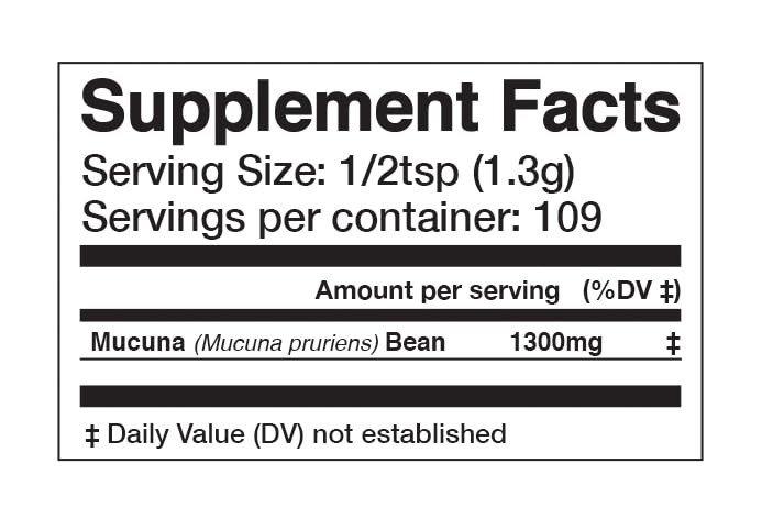 Ingredients: Roasted Mucuna bean (Mucuna pruriens) powder