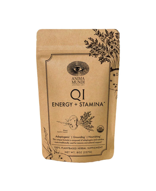 Bottle of Anima Mundi Qi Energy & Protein Powder 8oz