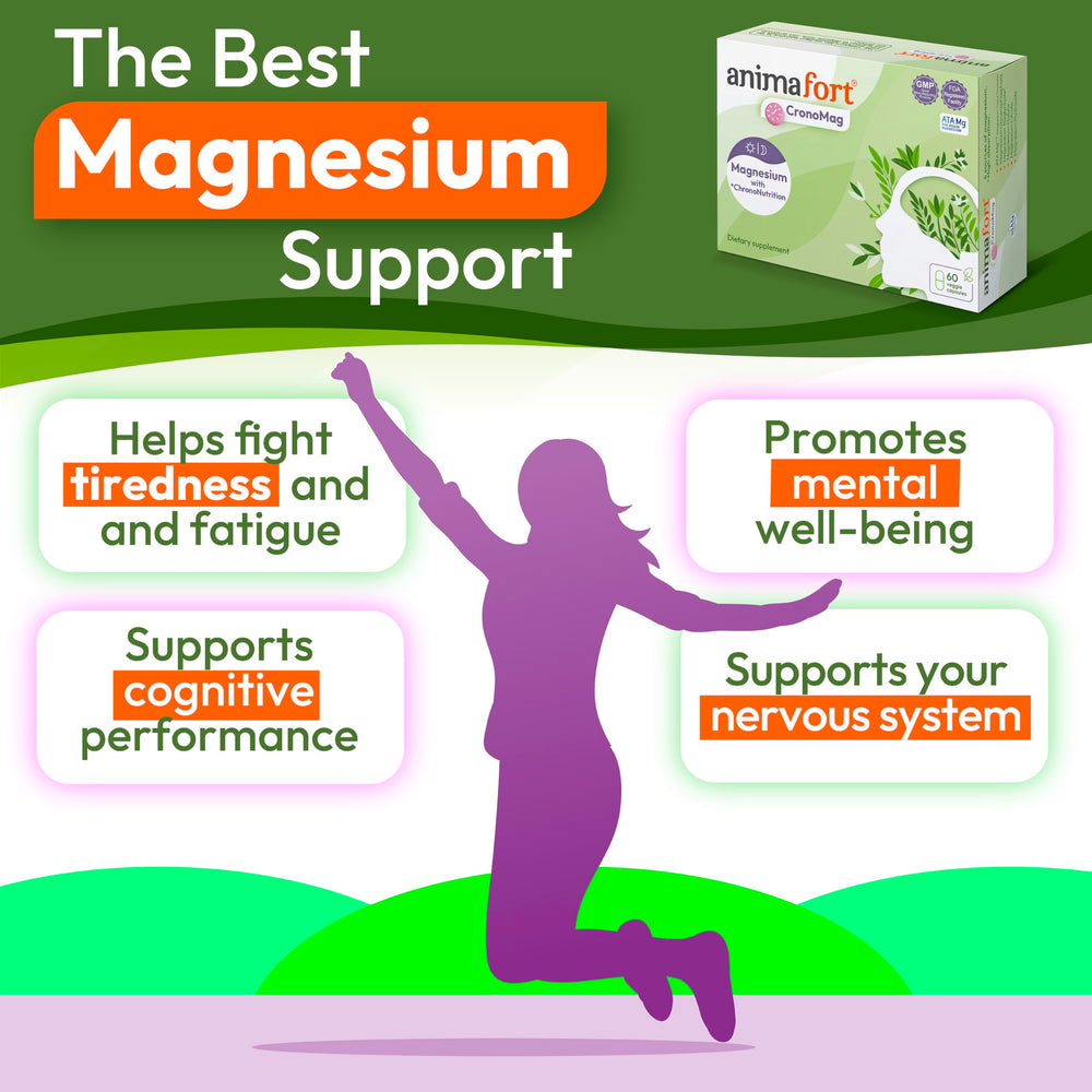 Morning capsule ingredients: Mg glycerophosphate, malate, AtaMg, hydroxide with B vitamins and minerals