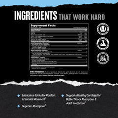 Flaxseed oil and hyaluronic acid support joint lubrication in Animal Flex