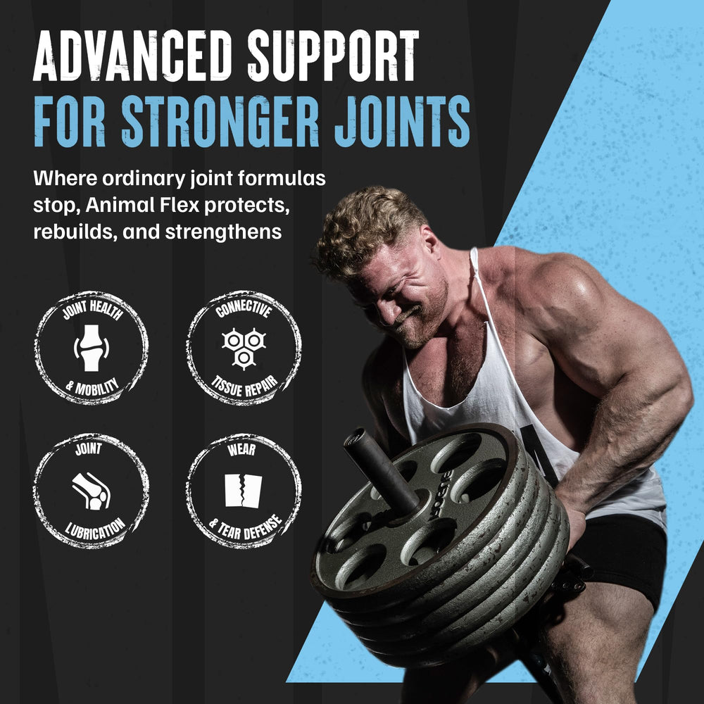 Animal Flex label shows glucosamine and chondroitin for cartilage-friendly care.