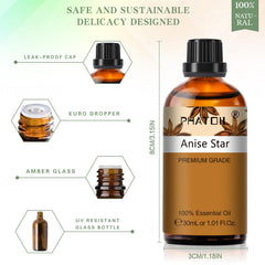 Elegant gift packaging for Anise Star essential oil