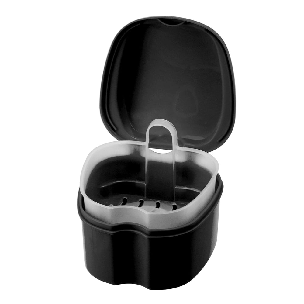 Annhua denture cup with strainer basket – front view