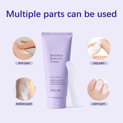 Annsky hair removal cream spatula enabling hygienic application