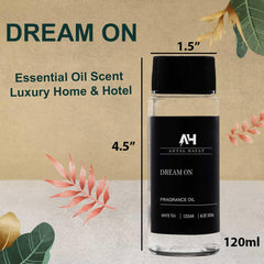 Bedroom spa ambience with Dream On diffuser oil for relaxation and focus