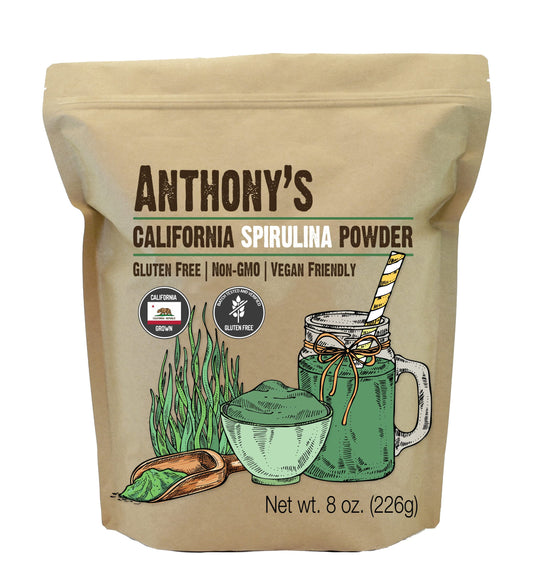 Anthony's California Spirulina Powder - 8 oz bottle