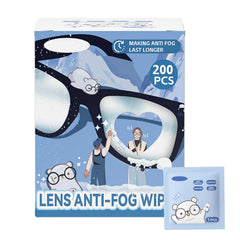Anti-fog lens wipes packaging
