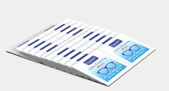 100-pack pre-moistened anti-fog wipes close-up packaging