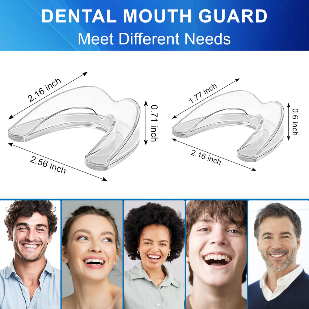 User biting down to shape the mouth guard