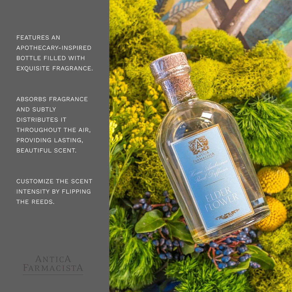 Elegant elderflower diffuser in premium gift box