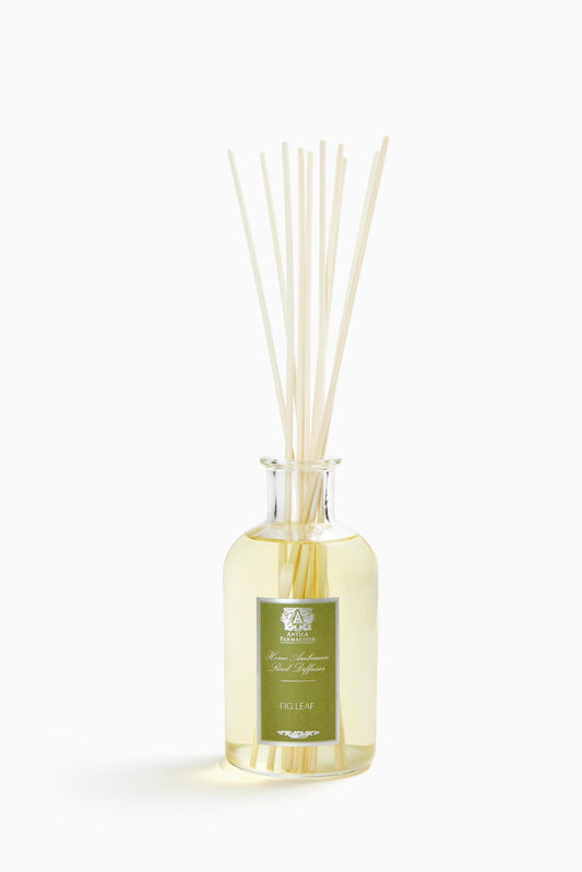 Antica Farmacista Home Ambiance Diffuser Fig Leaf 16.9 fl oz in glass bottle with reeds