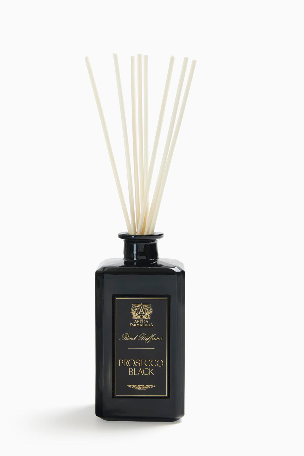 Antica Farmacista Prosecco Black Home Ambiance Diffuser bottle with reeds, 10.8 oz