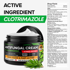 Antifungal cream usage and application illustration