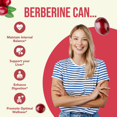Antioxidant berberine capsule on white background