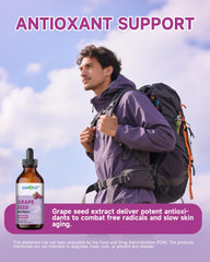 Liquid drops labeled antioxidant support