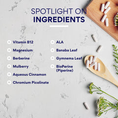 Mulberry leaf and banaba leaf antioxidants in Glucotrax