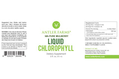 Ingredient label showing natural chlorophyll extract