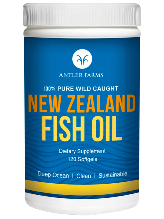 Antler Farms NZ Fish Oil 120 Softgels bottle
