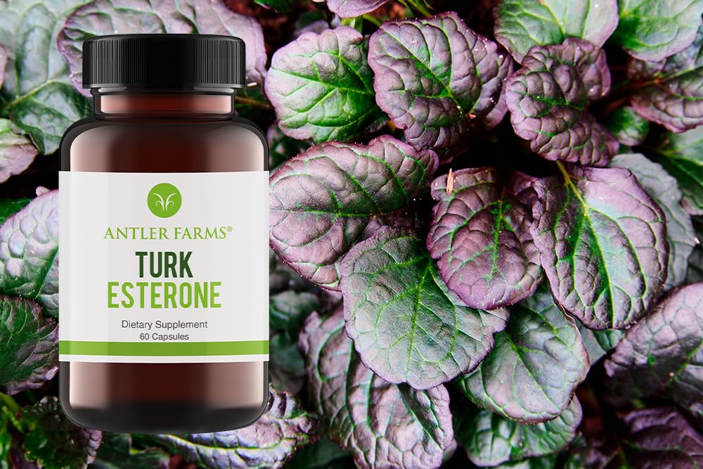 Front label of Antler Farms Turkesterone packaging