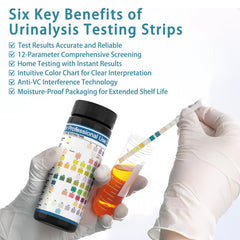 Box highlighting shelf life of up to two years for the strips